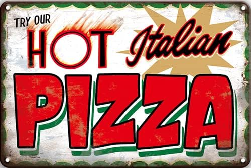 Home Bar Lounge - CN-Blechschild Probieren Sie Unsere Heiße Italienische